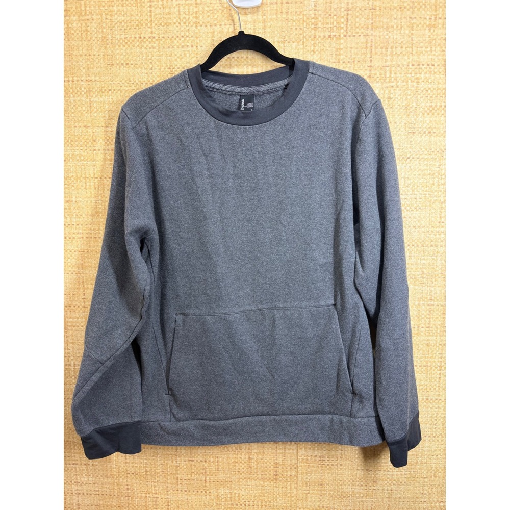 Prana Mens Organic Cotton Blend Crewneck Sweatshirt Gray M21201559 Large